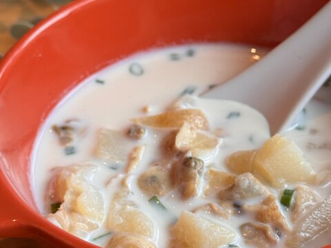 簡単便利!水煮食材でお手軽クラムチャウダー